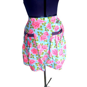 Matilda Jane blue and pink floral skirt w/ pockets, size 14